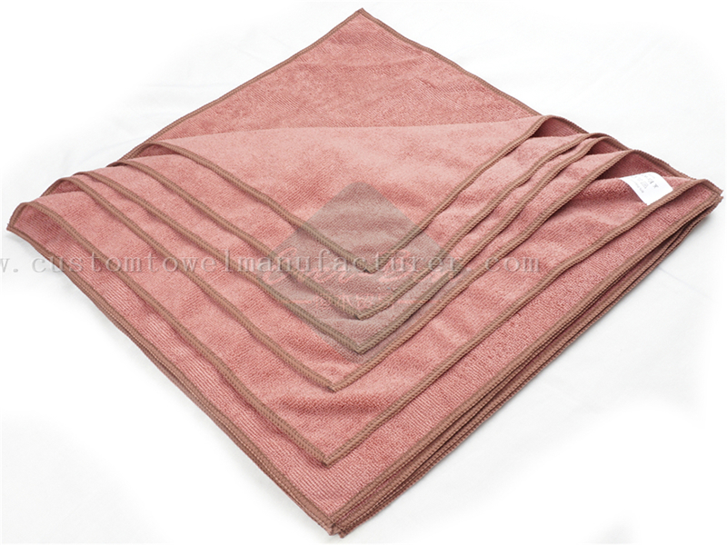 China Bulk Custom Rose Color microfiber towel Manufacturer wholesale Bespoke Auto Towels Gifts Supplier